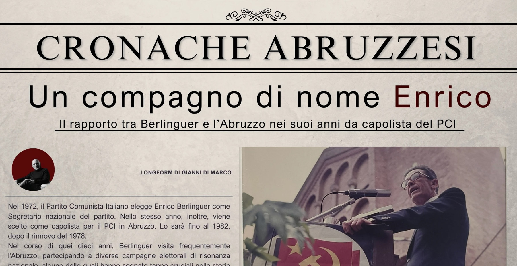 Storia - un compagno di nome Enrico